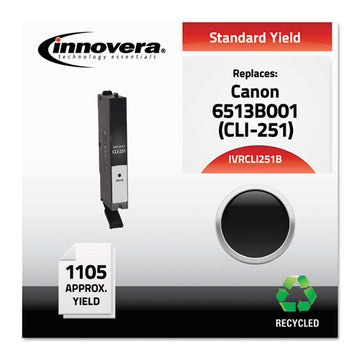 Innovera® Remanufactured Black Ink, Replacement For Canon Cli-251 (6513b001), 1,105 Page-yield freeshipping - TVN Wholesale